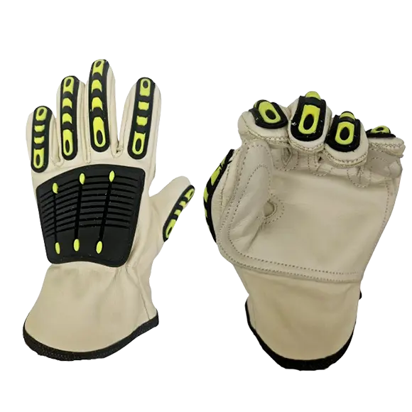 Guante Vaqueta Ingeniero Reforzado con Protección Anti-impacto Talla M
