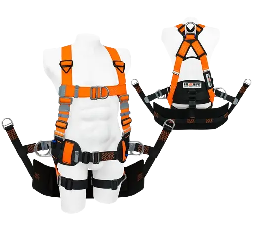 Arnes 4 Argollas con Soporte Lumbar y Silla de Suspension
