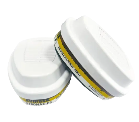 Filtro combinado A1E1P3 R D Gases acidos, vapores organicos y particulas