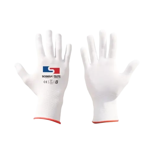 Guante Politec Glove 13g Nylon Blanco L
